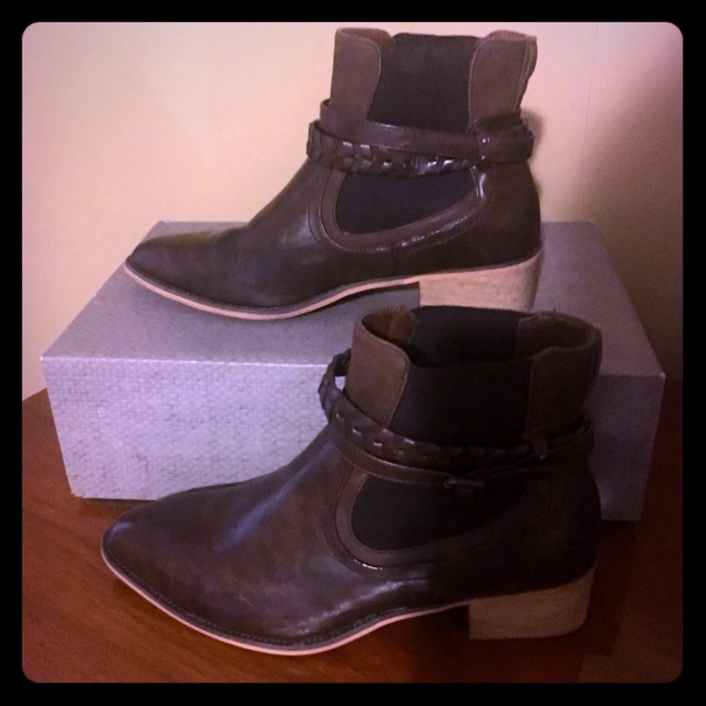 Brown booties